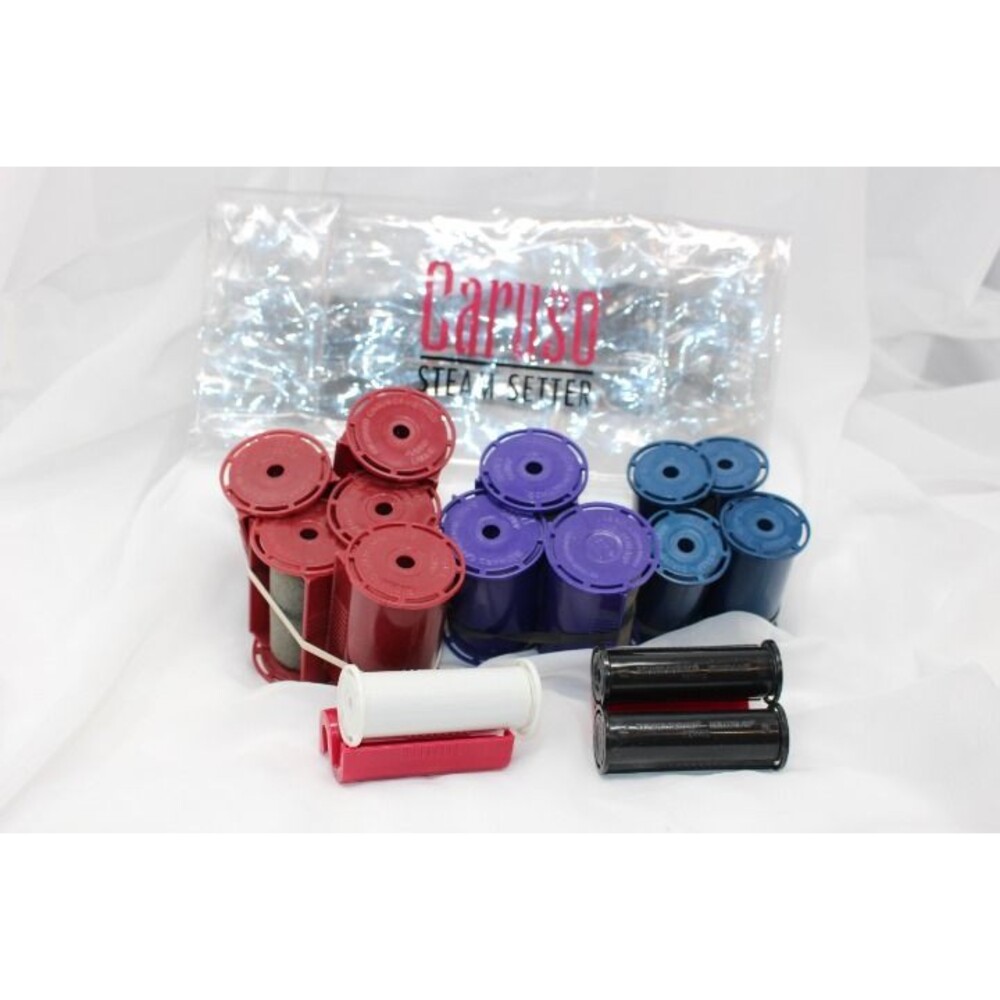 Lot of 15 Caruso Professional Molecular Steam Rollers Hair Curlers 8JL 4M 1Sm 2P
